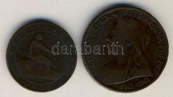Nagy Britannia / Great Britain 1899. 1 Penny Br "Victoria" + Spanyolország / Spain 1870. 5...