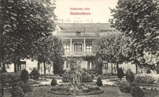Balatonfüred Vutkovich-villa