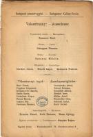cca. 1896 Budapesti pinczér-egylet tagjai (Jókai, Ráth Károly tiszteletbeli tagok)