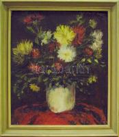 Síp István: Virág csendélet, olaj-vászon, jelzett 60x70 cm