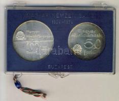 1974. 50Ft Ag + 100Ft Ag "50 éves az MNB" T:BU eredeti MNB plombált plasztiktokban!