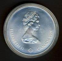 Kanada 1974. 5$ Ag "Montreali olimpia - olimpiai ötkarika" T:1 / Canada 1974. 5 Dollars Ag...