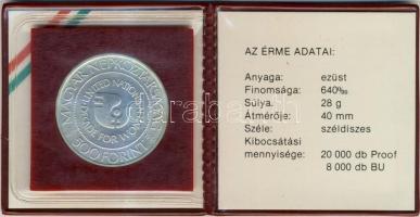 1984. 500Ft Ag "Nők évtizede" T:BU Csak 8000db! Eredeti tokban, tanúsítvánnyal!