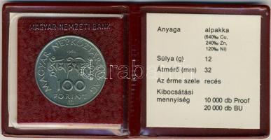 1984. 100Ft "Kőrösi Csoma Sándor" T:BU Eredeti tokban, tanúsítvánnyal!