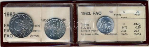 1983 "FAO" sor 20f, 5Ft, 10Ft eredeti plasztikcsomagolásban, tanúsítvánnyal T:BU