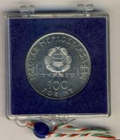 1980. 100Ft "Szovjet-magyar közös űrrepülés" T:BU Eredeti tokban