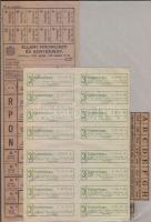 1943. Állami finomliszt és kenyérjegy +  Budapesti húsjegy + cukorjegy