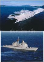 10 db modern színes hadihajó fotó