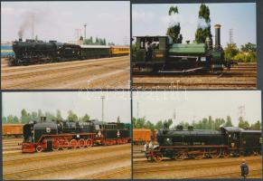 15 db klf színes fotó gőzmozdonyokról