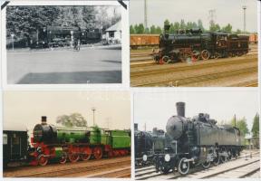 15 db klf színes fotó gőzmozdonyokról