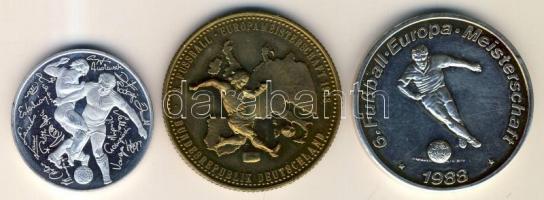 1986. "Labdarúgó VB-Mexikó" ffém emlékérem T:PP + NSZK 1988. Labdarúgó EB Németországban 2...