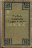 Vosen-Kaulen: Rudimenta Linguae Hebraicae - A héber nyelv alapjai latin nyelven