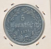 Franciaország 1831A 5Fr Ag "Louis Philippe" T:2- / 
France 1831A 5 Francs "Louis Phi...