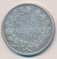 Franciaország 1831W 5Fr Ag "Louis Philippe" T:3 / 
France 1831W 5 Francs "Louis Phil...