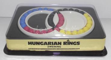 cca 1985 Rubik-féle Bűvős karika bontatlan eredeti dobozában / Original magic rings