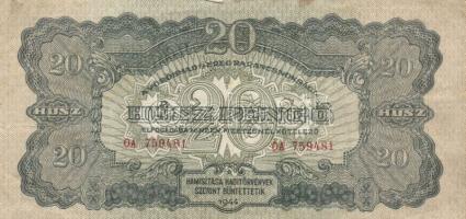 1944. "A Vöröshadsereg Parancsnoksága" 20P (4x) T:II,II-,III