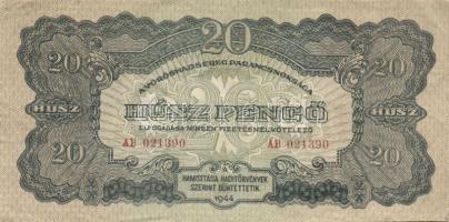 1944. "A Vöröshadsereg Parancsnoksága" 20P (4x) T:II,II-,III