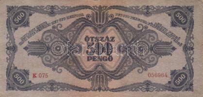 1930-45. 10P + 100P (7x) kétféle + 500P + 1000P (2x) bélyeges és bélyeg nélküli + 100.000P + 1.000.0...