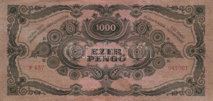 1930-45. 10P + 100P (7x) kétféle + 500P + 1000P (2x) bélyeges és bélyeg nélküli + 100.000P + 1.000.0...