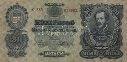 1930. 20P + 1936. 10P (2x) csillagos és csillag nélküli sorozatszám T:III,II-