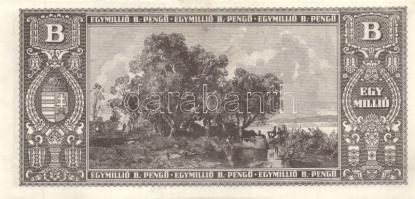 1946. 1.000.000BP (5x) eltolódott elő-és hátlapi nyomattal T:I,II