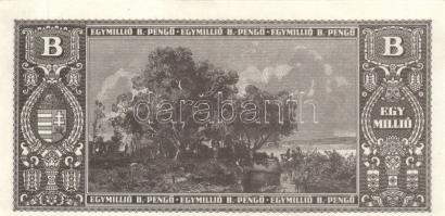 1946. 1.000.000BP (5x) eltolódott elő-és hátlapi nyomattal T:I,II