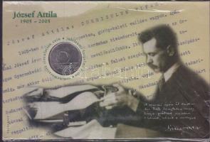 2005. 10Ft "József Attila" számozott emléklapon T:1 Csak 12000db!