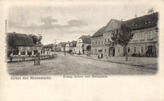 Szerdahely (Reussmarkt) Evangelist school, market place