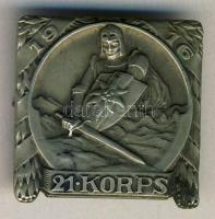 Ausztria / Bécs 1916. 21. Hadtest jelvény T:2 /  Austria / Wien 1916. 21st Army Korps Austrian Mountain Troops Badge C:XF