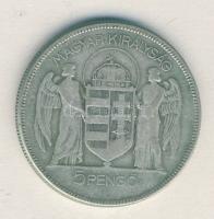 1930. 5P Ag "Horthy jobbra" T:3 ph.