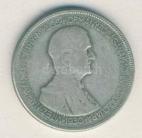 1930. 5P Ag "Horthy jobbra" T:3 ph