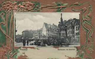Mainz market place, Art Nouveau Emb.