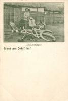 Elephant hunter in East Africa