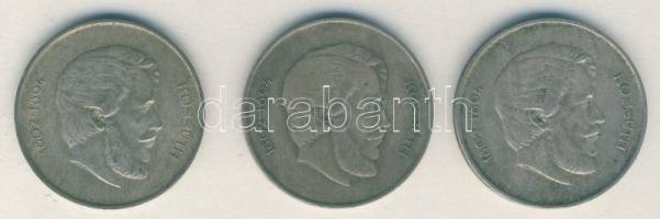 1947. 5Ft Ag "Kossuth" (3x) T:2-,3 ph