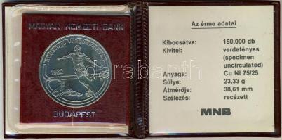 1982. 100Ft "Labdarúgó VB" T:BU Eredeti tokban, tanúsítvánnyal!