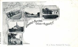 Rajka vasútállomással és gőzmalommal