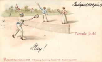 1899 Tennis litho