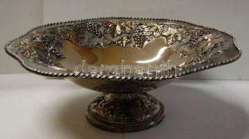 Dekoratív nagyméretű fém gyümölcsös tál d:36cm