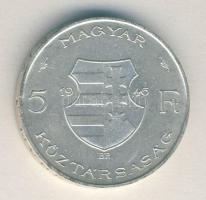 1946. 5Ft Ag "vastag Kossuth" T:2