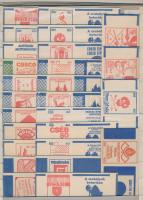 52 db magyar félkész gyufásdoboz