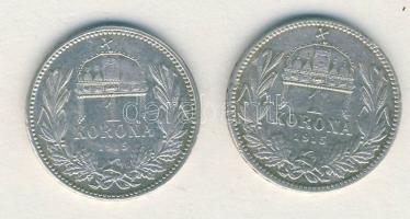 1915. 1K Ag (2x) T:2