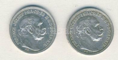 1915. 1K Ag (2x) T:2