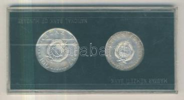 1968. 50Ft Ag + 100Ft Ag "Semmelweis" pár plasztiktokban T:BU