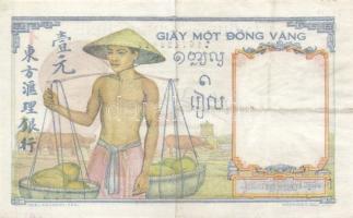 Francia Indokína 1949. 1P T:II/
French Indo-China 1949. 1 Piastre C:XF