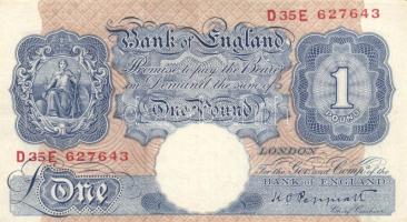 Nagy Britannia/Bank of England 1948. 1Ł T:II/II- / Great Britain/Bank of England 1948. 1 Pound C:XF/VF