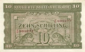 Ausztria/Szövetséges katonai megszállás 1944. 50Gr + 1Sch + 10Sch + 20Sch + 50Sch + 100Sch T:II,II- ...