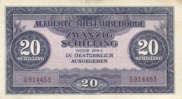 Ausztria/Szövetséges katonai megszállás 1944. 50Gr + 1Sch + 10Sch + 20Sch + 50Sch + 100Sch T:II,II- ...