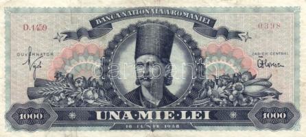 Románia 1920. 1L + 2L + 1948. 100L T:III /
Romania 1920. 1 Lei + 2 Lei + 1948. 100 Lei C:F