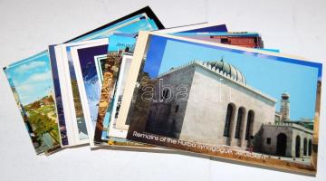 96 db modern, nagyrészt megíratlan tengerentúli városképes lap, közte néhány Judaika motívum is