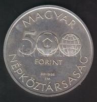 1986. 500Ft Ag "Mexikói Labdarúgó VB-játékosok" T:PP